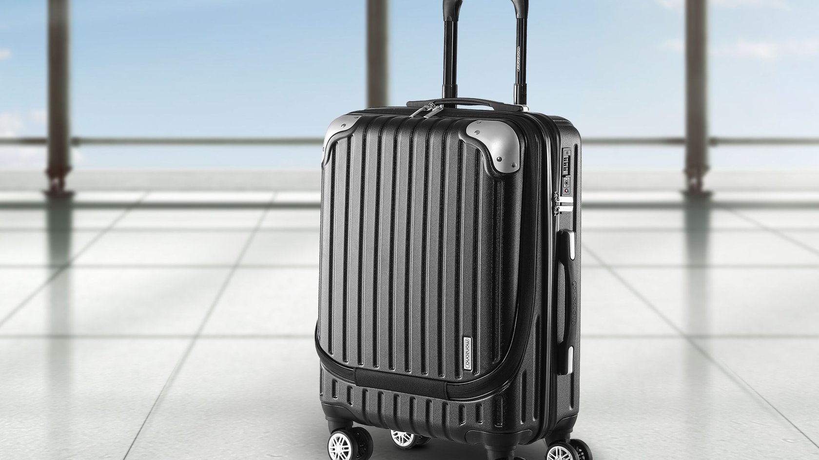 Monzana Hartschalenkoffer mit Laptopfach