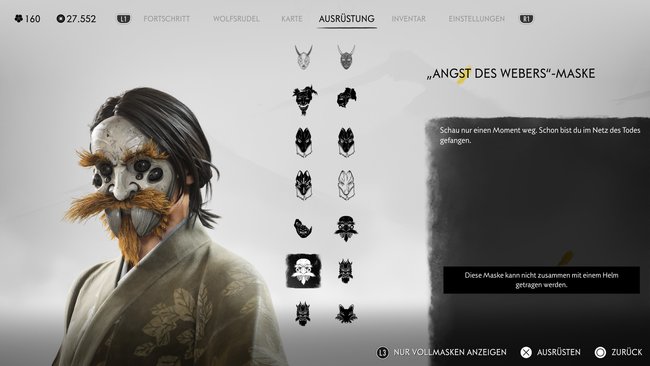 "Angst des Webers"-Maske