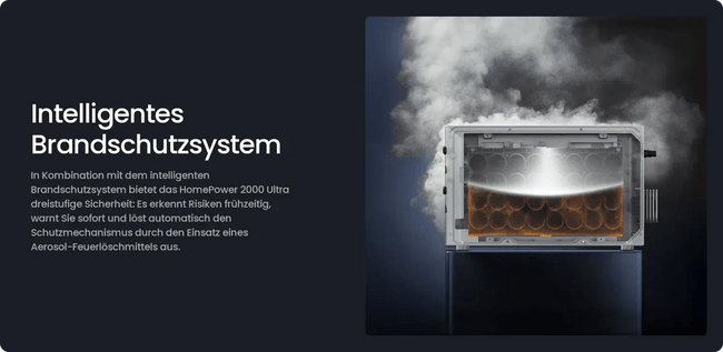 Jackery HomePower 2000 Ultra Brandschutzsystem