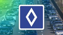 135 Euro Strafe: Wie Autofahrer beim blauen Schild mit Raute richtig reagieren