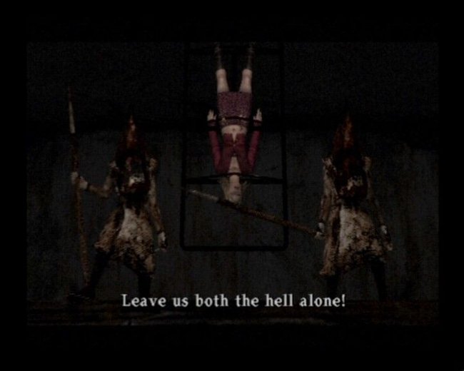 Gleich zwei Pyramid Heads auf einmal gilt es zu besiegen.