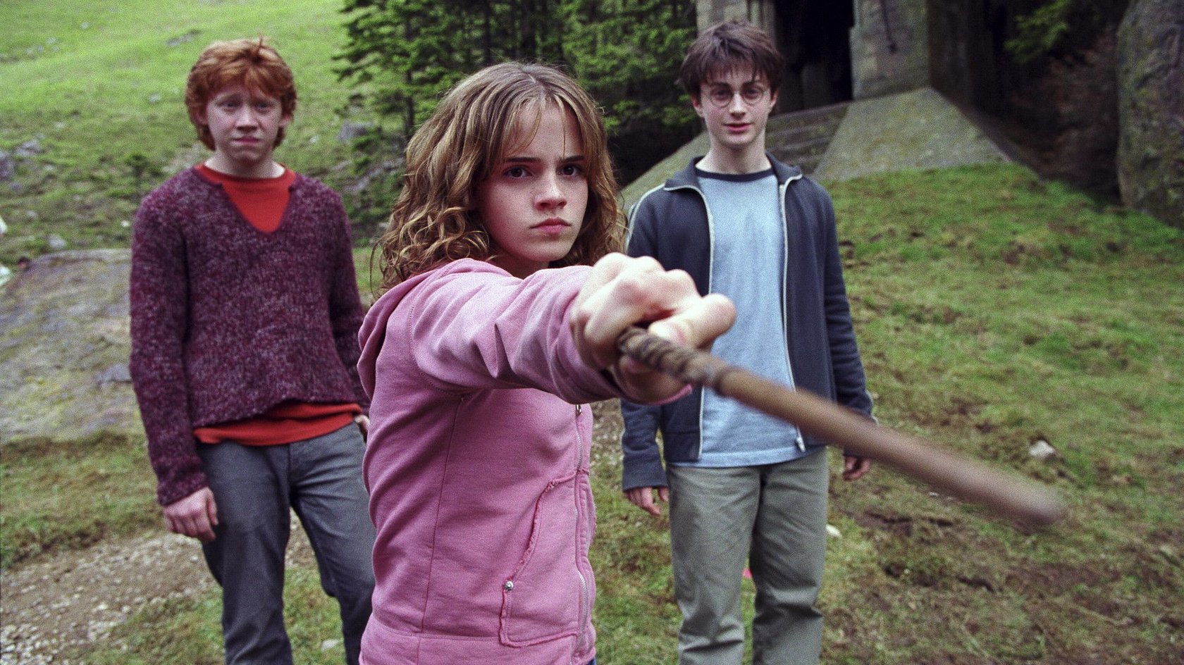 Harry Potter, Ron Weasley und Hermine Granger in Harry Potter und der Gefangene von Askaban