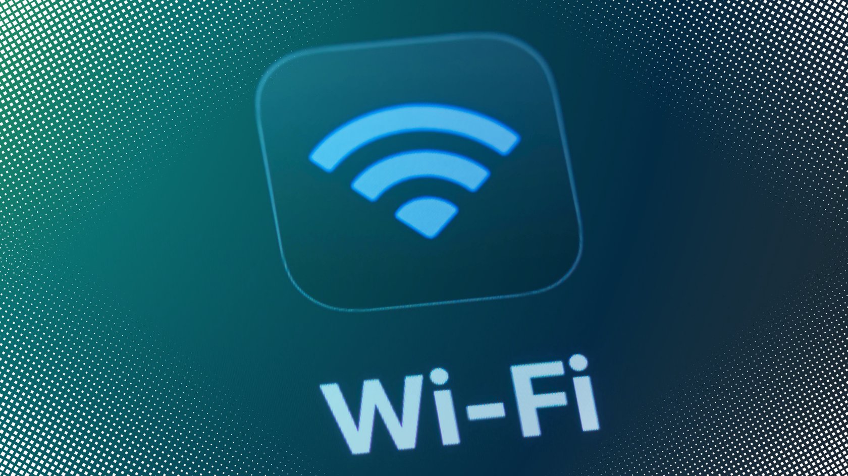 Wi-Fi-Symbol auf einem Smartphone-Display