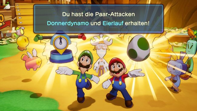 Luigi und Mario erhalten jeweils eine neue Paar-Attacke in Mario & Luigi: Brothership.