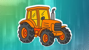 Traktor-Bilder zum Ausmalen: Mit KI erstellen oder im Netz finden