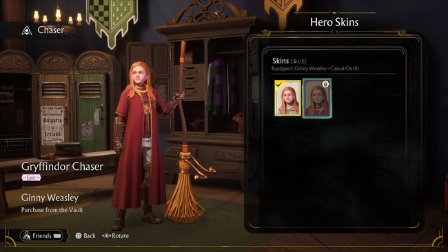 Ginny Weasley Hero Skin in Harry Potter: Quidditch Champions