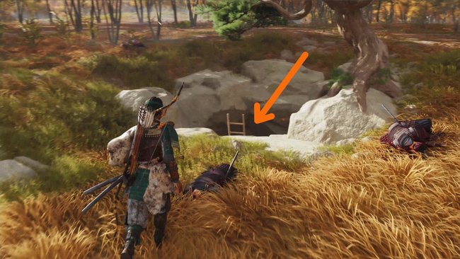 Fundort der "Strafender Ansturm"-Maske.