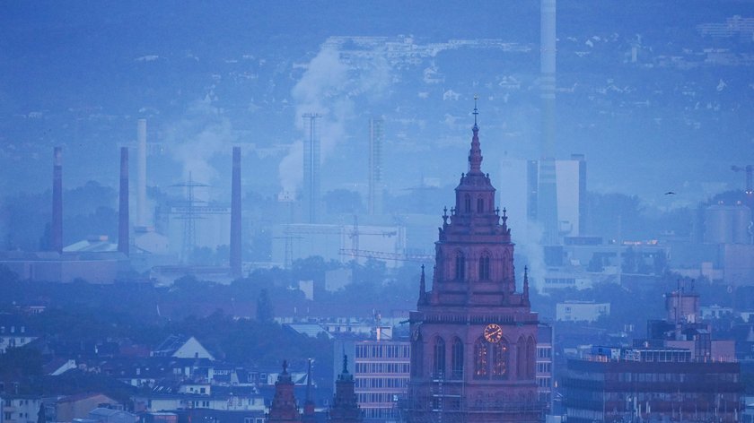 Die Stadt Mainz in Rheinland-Pfalz.