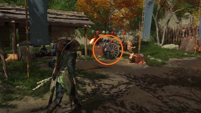 Fundort der Feuer-Tengu-Maske.