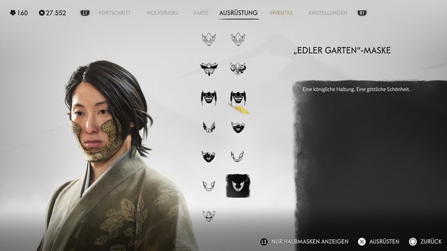 "Edler Garten"-Maske