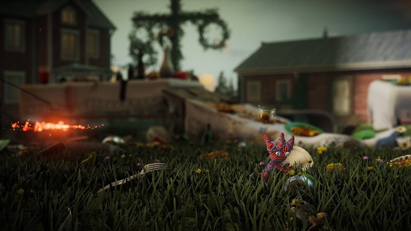 Gezeigt wird ein Screenshot aus dem Videospiel Unravel Two.