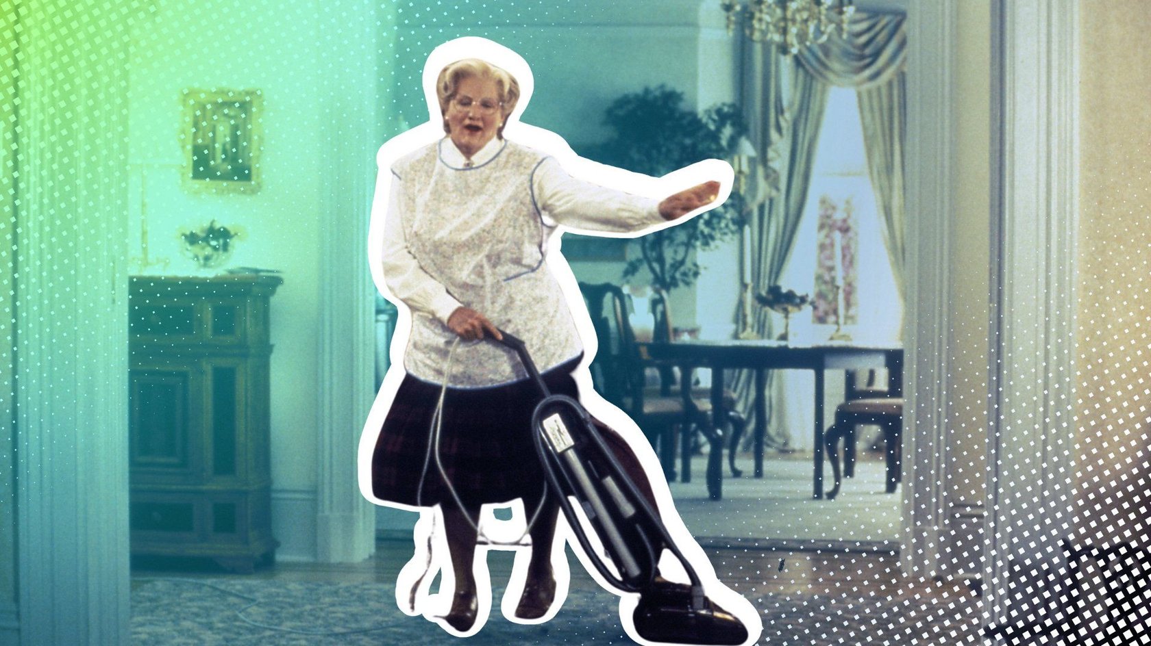 Robin Williams spielt die Hauptrolle in der legendären Komödie „Mrs. Doubtfire“.