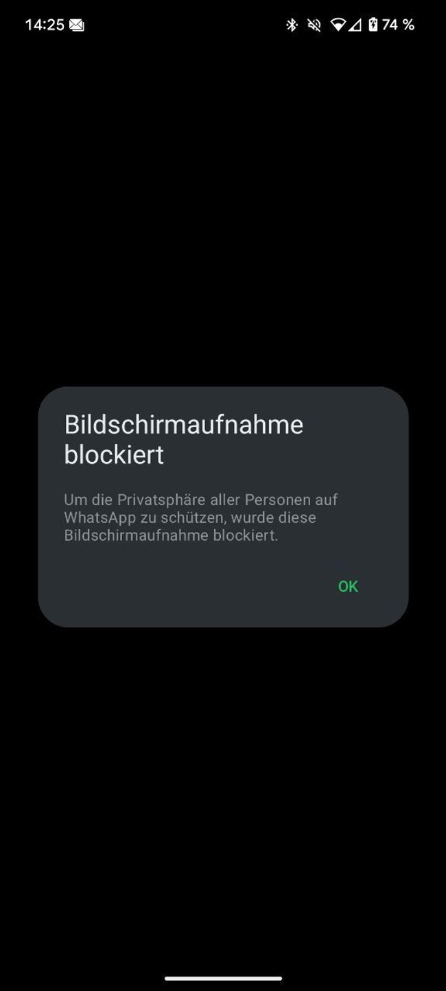 WhatsApp Profilbild Screenshot