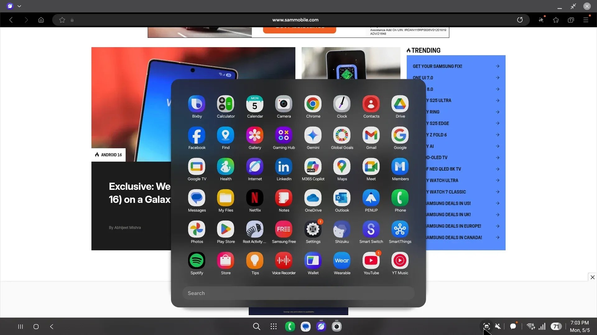 Samsung One UI 8 DeX Desktop Apps SamMobile