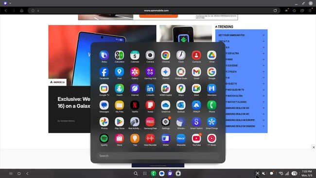 Samsung One UI 8 DeX Desktop Apps SamMobile