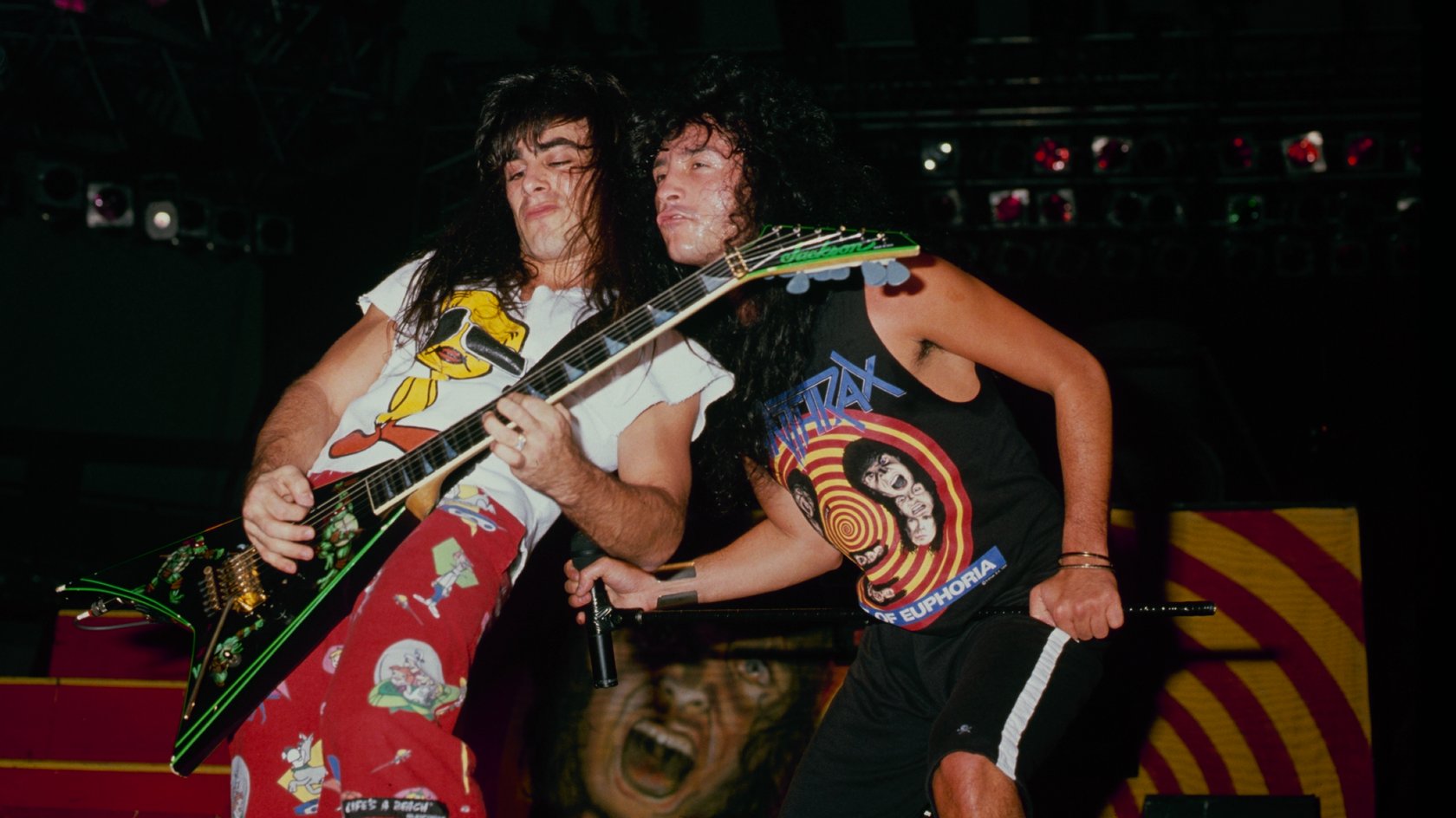Die Thrash-Metal-Band Anthrax aus New York in ihren frühen Tagen.