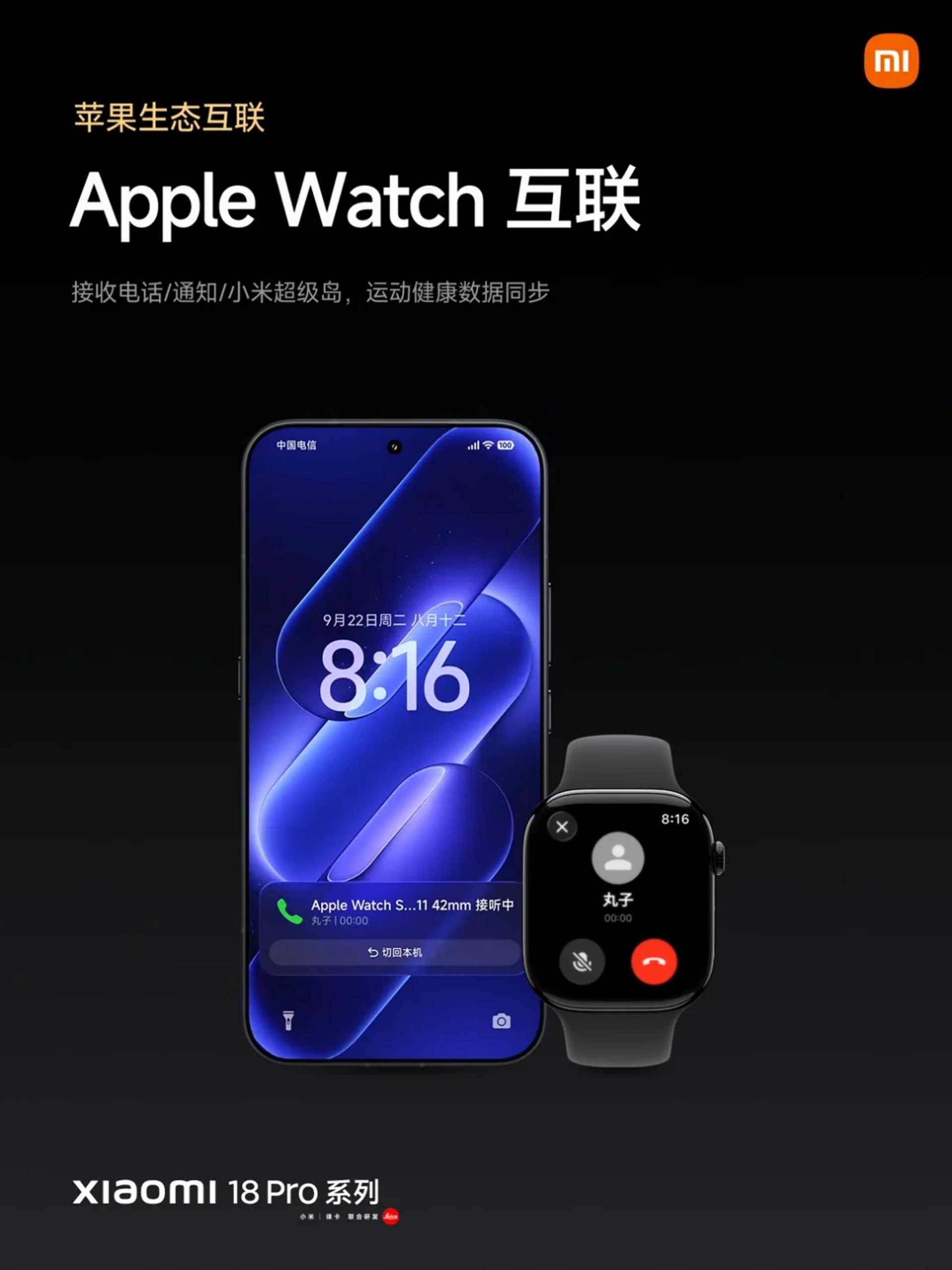Xiaomi 18 Pro и Apple Watch Weibo