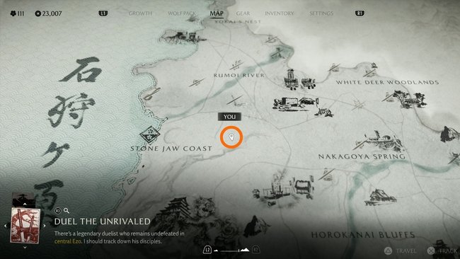 Fundort der Beutepirsch-Maske.