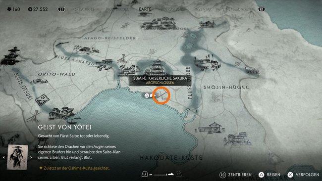 Fundort vom Sumi-e Kaiserliche Sakura