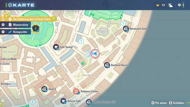 Standort von Nebenmission 114.