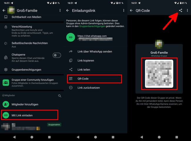 WhatsApp: So erstellt ihr einen Einladungs-QR-Code für eine Gruppe.