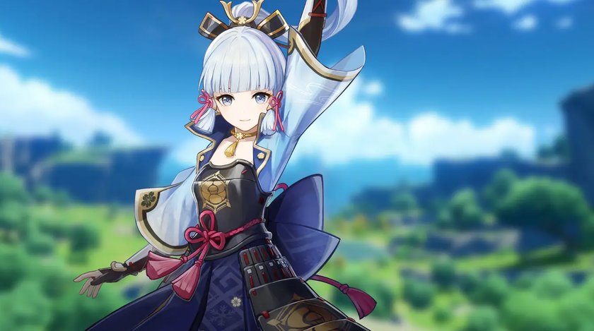 Kamisato Ayaka ist eine elegante und disziplinierte Schwertkämpferin. 