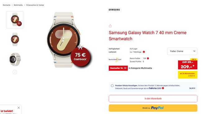 Samsung Galaxy Watch 7 Netto