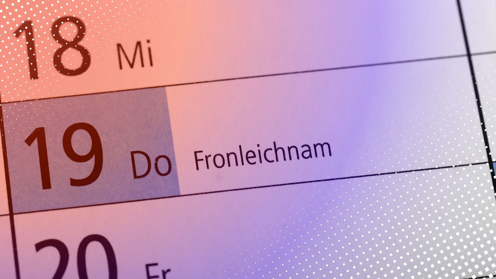 Wann ist Fronleichnam 2025 in Deutschland?