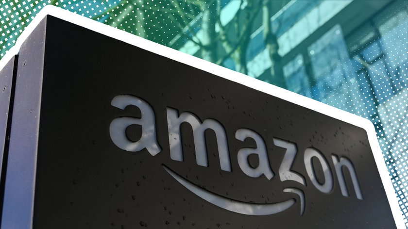 Amazon-Block vor einem Haus.