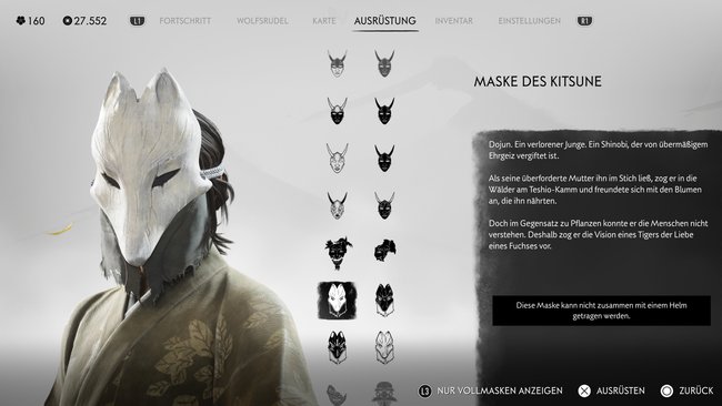 Maske des Kitsune