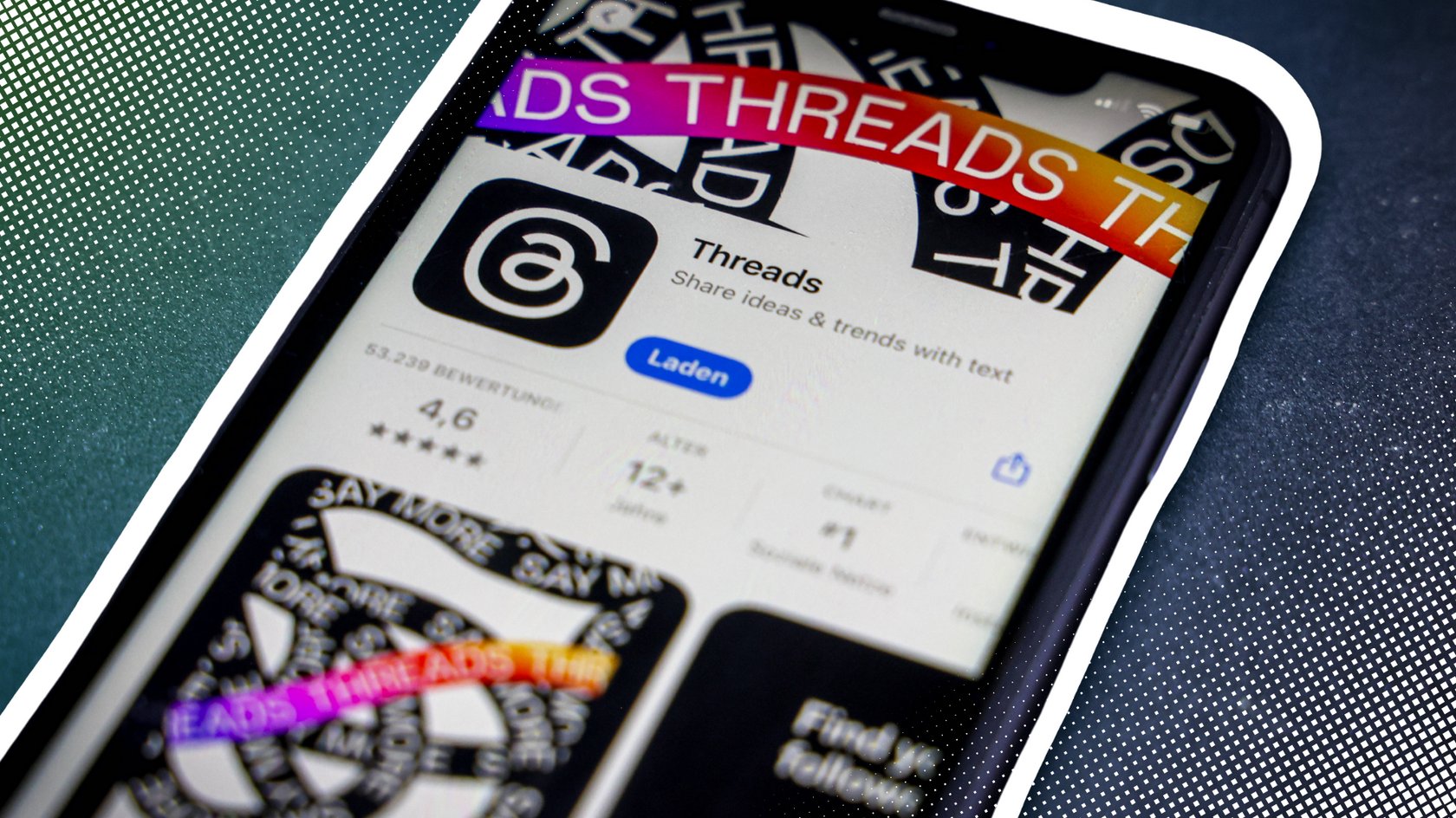 Threads-App auf einem Smartphone
