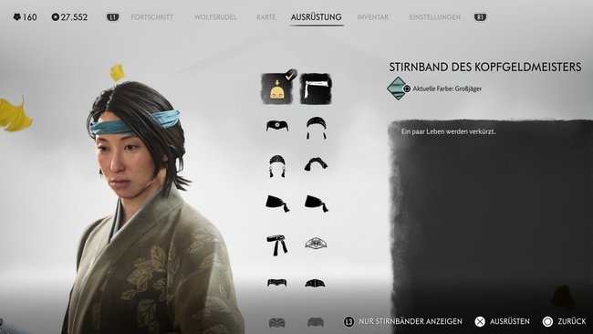 Stirnband des Kopfgeldmeisters