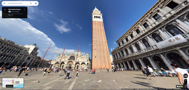 Der Markusturm in Venedig.