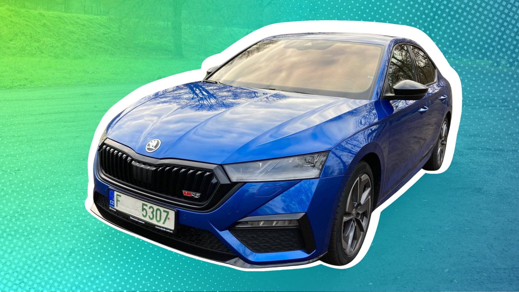 Skoda Octavia RS in Blau metallic