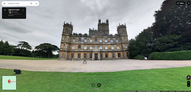 Das&#x20;pomp&#x00F6;se&#x20;Grantham-Anwesen&#x20;auf&#x20;Google&#x20;Maps.