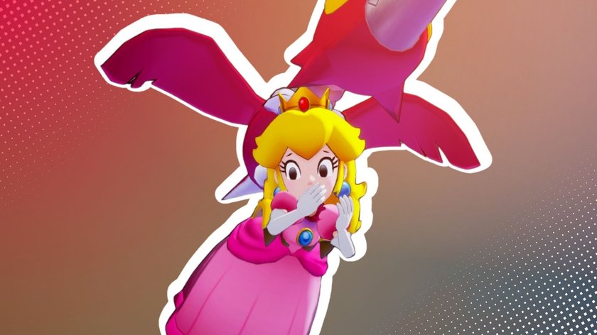 Peach wird von einem Geier in Mario & Luigi: Brothership entführt.