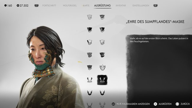 "Ehre des Sumpflandes"-Maske