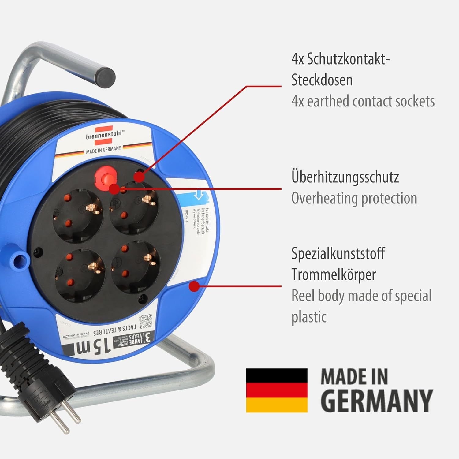 Eine Kabeltrommel von Brennenstuhl.