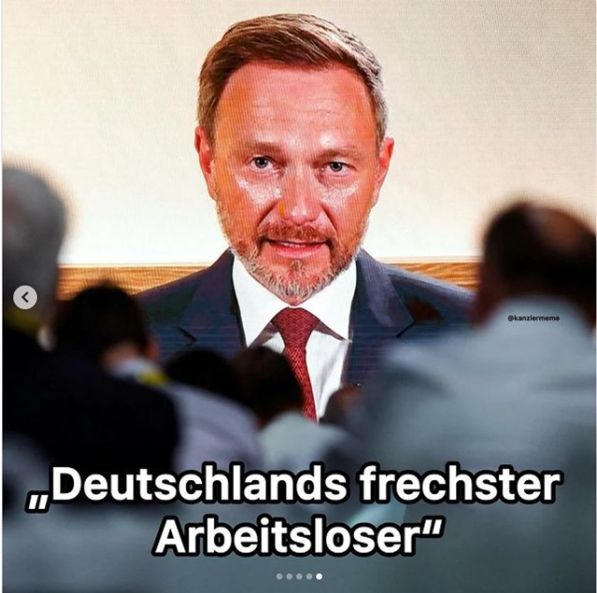 Screenshot eines Memes von Christian Lindner