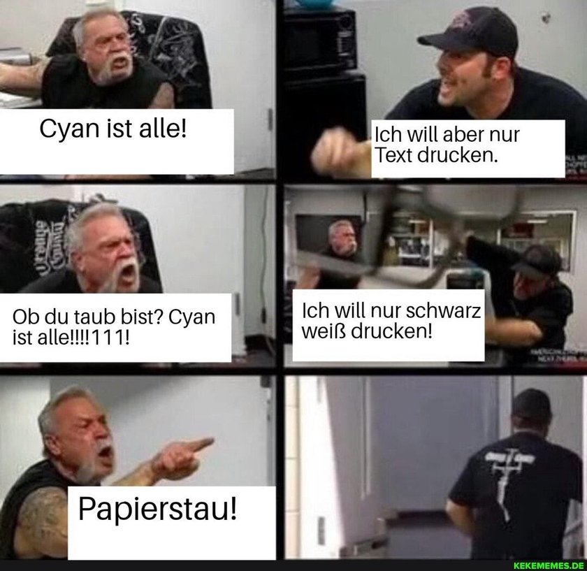 Papierstau Meme