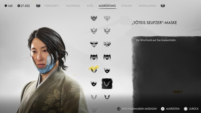 "Yoteis Seufzer"-Maske