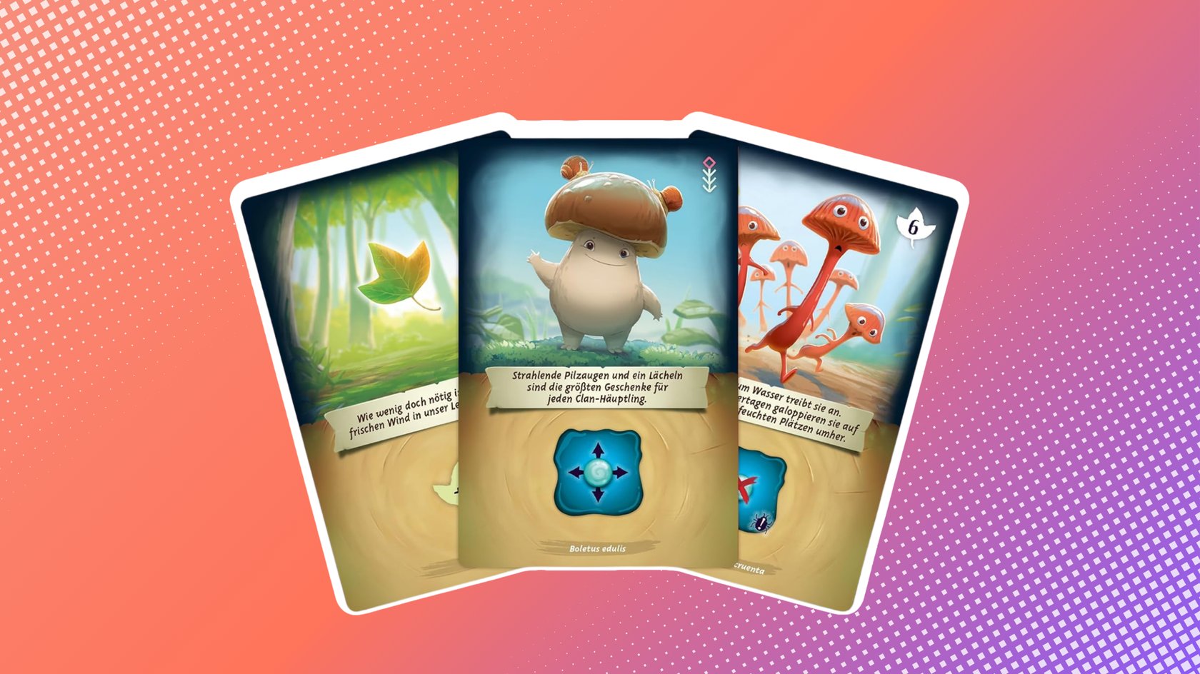 Wer Pilze und leicht zugängliche Deckbau-Brettspiele mag, kommt an „Mycelia“ nicht vorbei.
