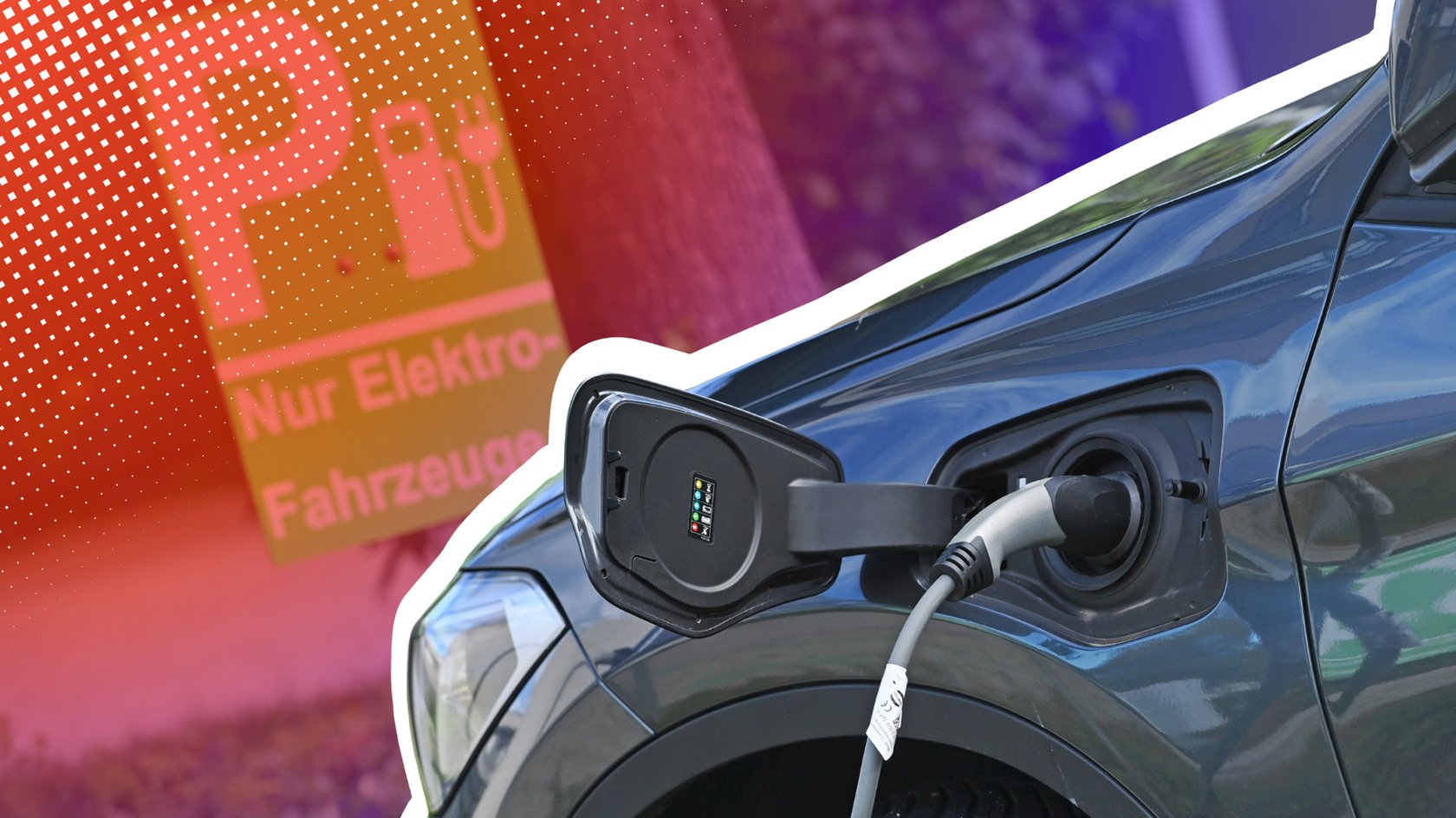 E-Auto an Ladestation