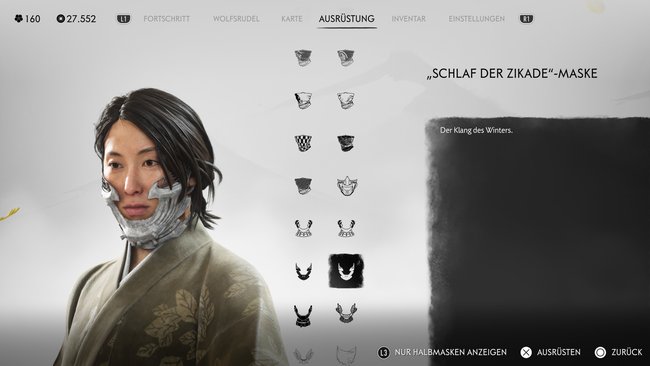 "Schlaf der Zikade"-Maske