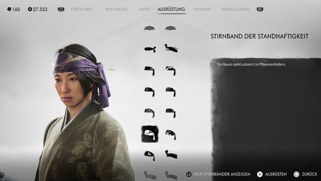 Stirnband der Standhaftigkeit