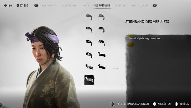 Stirnband des Verlusts