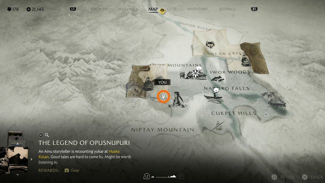 Fundort vom Tengai-Hut.