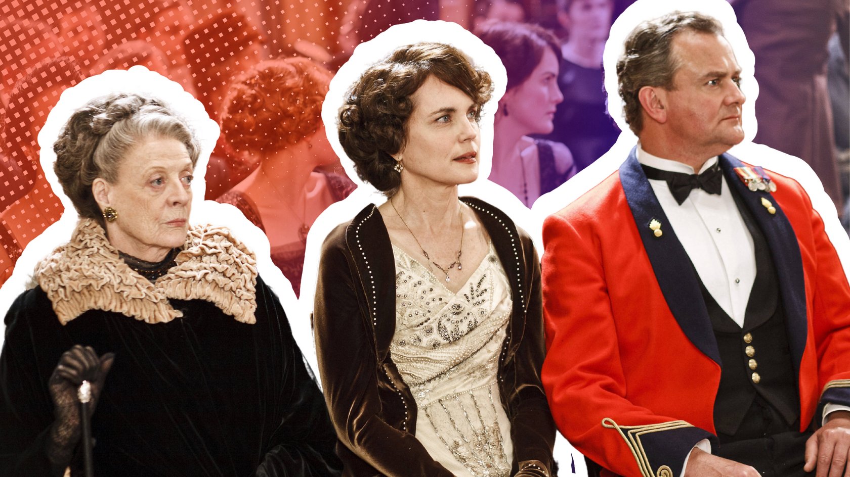 Violet Crawley und die Granthams.