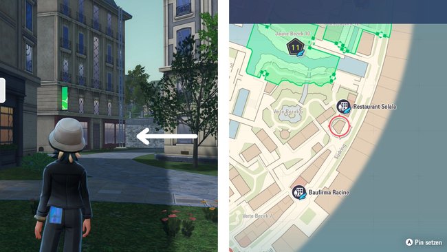 Der erste mögliche Fundort für ein Elite-Dratini im Osten der Stadt.