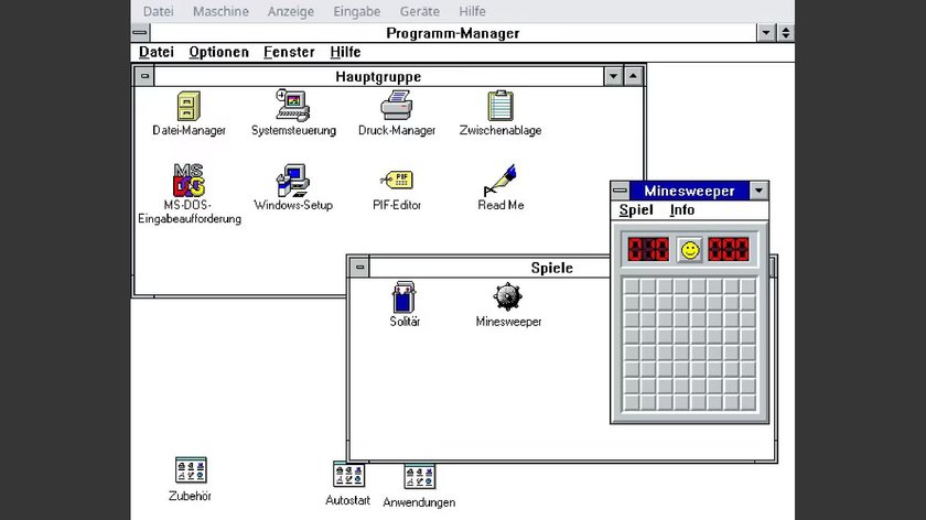 Das ist Windows 3.1.